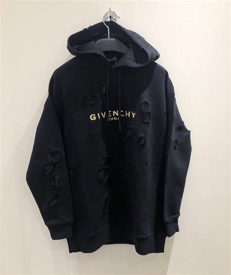 givenchy ripped hoodie|givenchy paris sweatshirt destroyed.